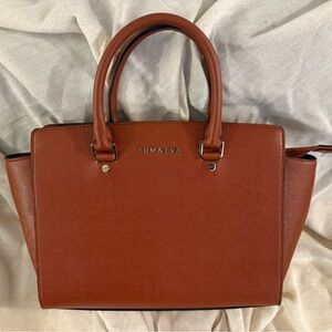 Tom & Eva Women's Tan Satchel Bag